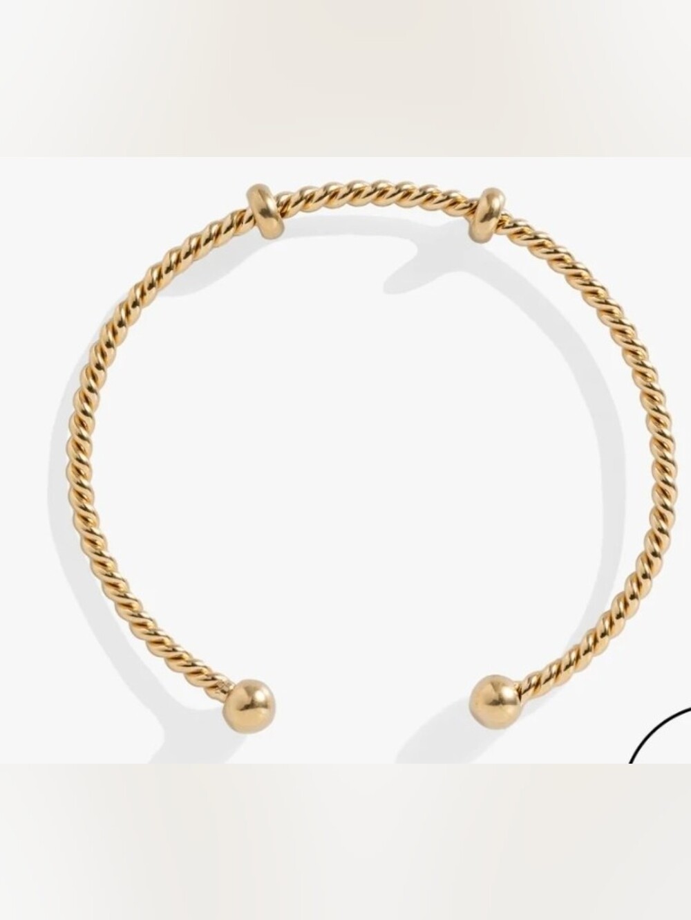 French Rope Charm Bracelet Cuff